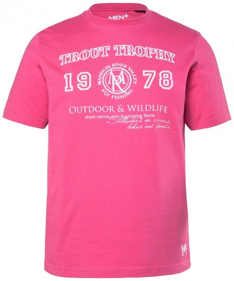 Men+ 424 T-shirt Trout Trophy Rosa flamingo - T-shirts - T-shirts Homem Tamanhos Grandes