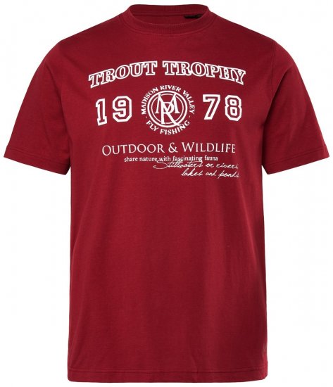 Men+ 424 T-shirt Trout Trophy Castanho acobreado - T-shirts - T-shirts Homem Tamanhos Grandes