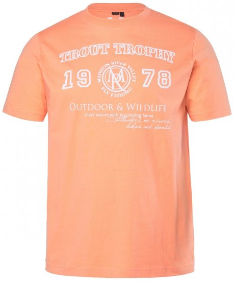 Men+ 424 T-shirt Trout Trophy Damasco escuro - T-shirts - T-shirts Homem Tamanhos Grandes