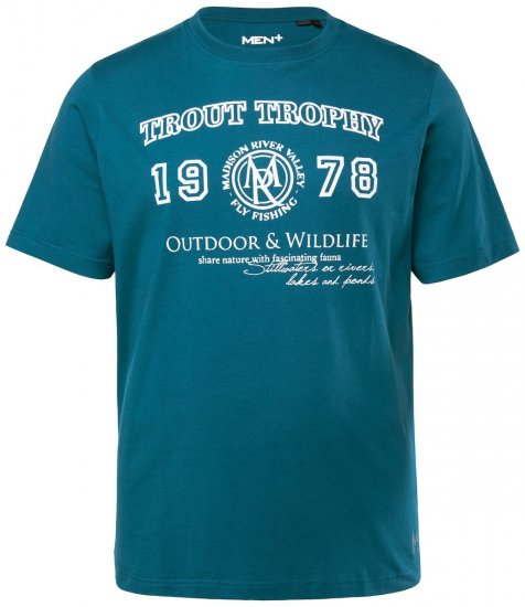 Men+ 424 T-shirt Trout Trophy Verde lagoa - T-shirts - T-shirts Homem Tamanhos Grandes