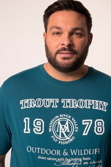 Men+ 424 T-shirt Trout Trophy Verde lagoa - T-shirts - T-shirts Homem Tamanhos Grandes