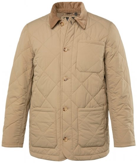 JP1880 836628 Casaco acolchoado estilo western Bege escuro - Casacos - Casacos Homem Tamanhos Grandes