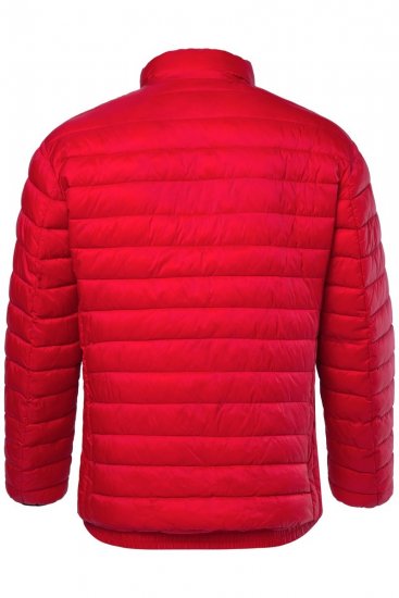 Boston Park 638 Casaco acolchoado bellyfit com gola alta Vermelho - Casacos - Casacos Homem Tamanhos Grandes