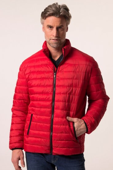 Boston Park 638 Casaco acolchoado bellyfit com gola alta Vermelho - Casacos - Casacos Homem Tamanhos Grandes