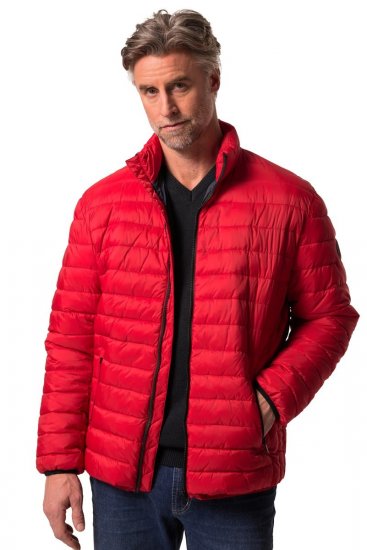 Boston Park 638 Casaco acolchoado bellyfit com gola alta Vermelho - Casacos - Casacos Homem Tamanhos Grandes