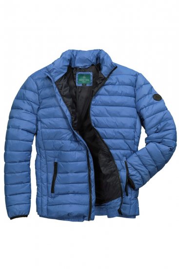 Boston Park 638 Casaco acolchoado bellyfit com gola alta Azul cobalto - Casacos - Casacos Homem Tamanhos Grandes