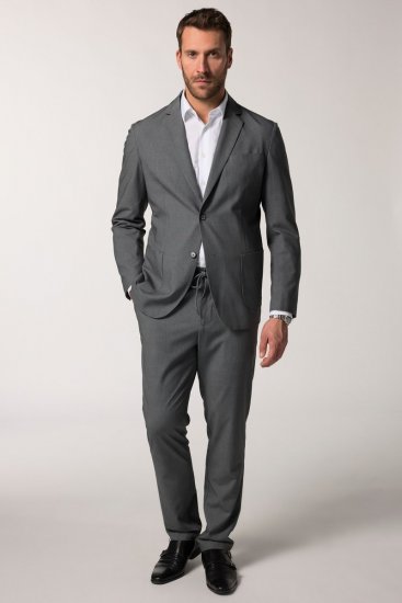 JP1880 Rimini Flexnamic Blazer em jersey às riscas Cinzento escuro - Fatos - Fatos de Homem Tamanhos Grandes