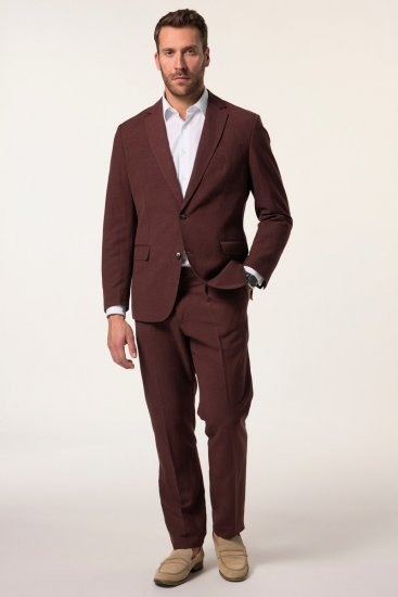 JP1880 Paros Blazer em mistura de linho Castanho ferrugem - Fatos - Fatos de Homem Tamanhos Grandes