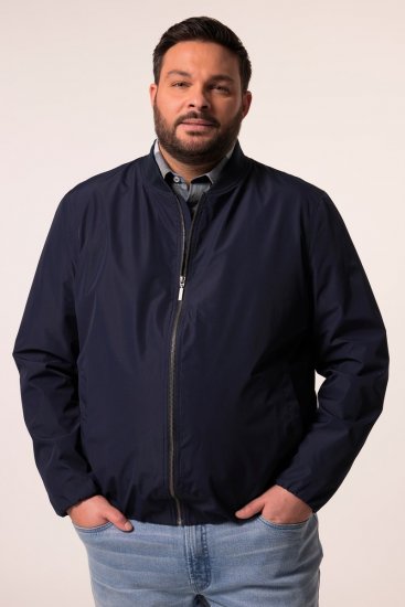 Men+ 823 Casaco bomber ultraleve bellyfit Azul-marinho - Casacos - Casacos Homem Tamanhos Grandes