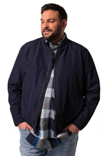 Men+ 823 Casaco bomber ultraleve bellyfit Azul-marinho - Casacos - Casacos Homem Tamanhos Grandes