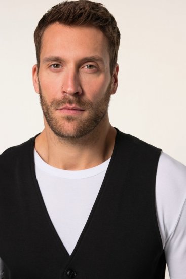 JP1880 New York Flexnamic Colete em jersey Preto - Fatos - Fatos de Homem Tamanhos Grandes