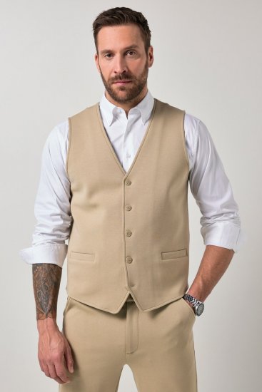 JP1880 New York Flexnamic Colete em jersey Bege - Fatos - Fatos de Homem Tamanhos Grandes
