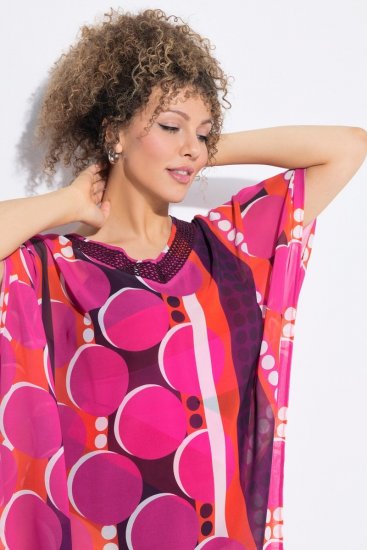 Ulla Popken 836864 Vestido Rosa - Cafetãs - 