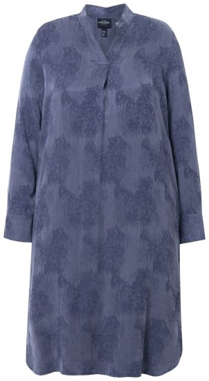 Ulla Popken 837069 Vestido floral Azul-marinho - Vestidos midi - Vestidos Midi Tamanhos Grandes