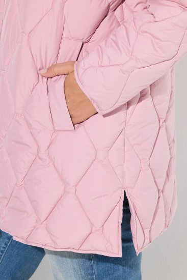 Ulla Popken 837208 Casaco acolchoado Rosa velho - Jaquetas - Casacos plus size para mulher