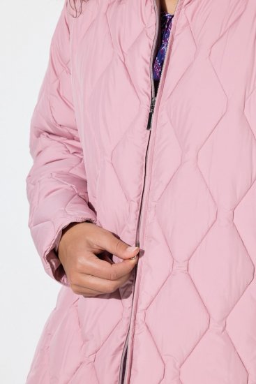 Ulla Popken 837208 Casaco acolchoado Rosa velho - Jaquetas - Casacos plus size para mulher