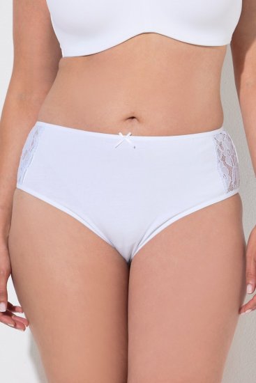 Ulla Popken 837353 Cuecas com renda pack de 3 Bege - Cuecas - 