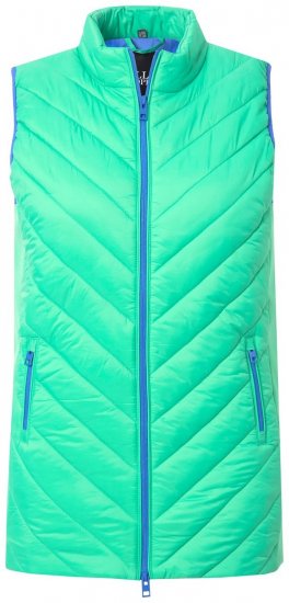 Ulla Popken 837409 Colete HYPRAR acolchoado Verde claro - Coletes - 
