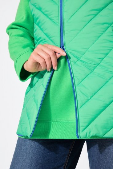 Ulla Popken 837409 Colete HYPRAR acolchoado Verde claro - Coletes - 
