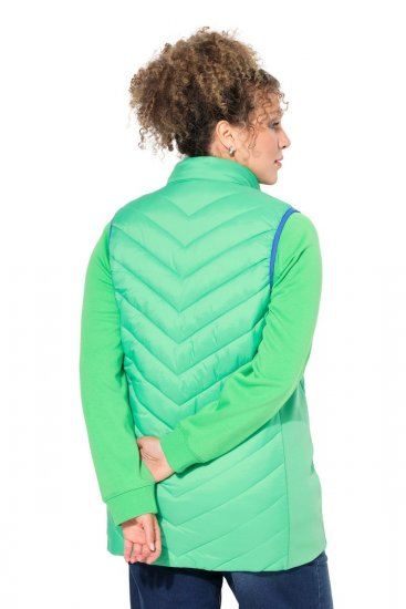 Ulla Popken 837409 Colete HYPRAR acolchoado Verde claro - Coletes - 