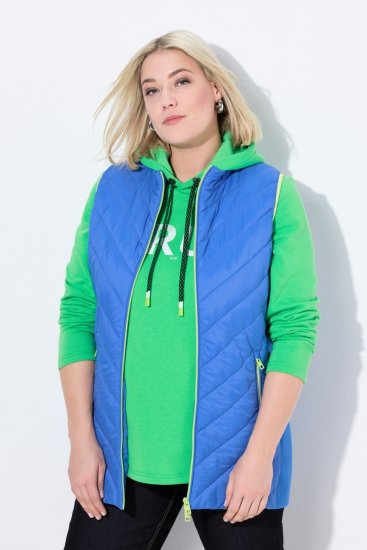 Ulla Popken 837409 Colete HYPRAR acolchoado Azul - Coletes - 