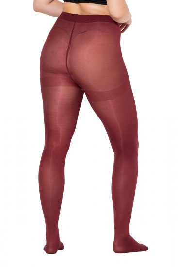 Ulla Popken 837870 Collants 100 den Bordô - Collants & meias - 