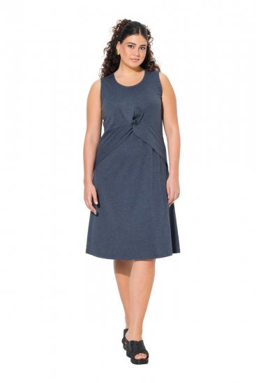 Ulla Popken 837874 Vestido de jersey sem mangas Azul-marinho - Vestidos em jersey - 