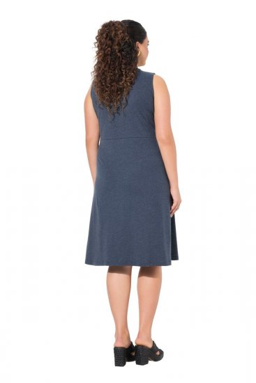Ulla Popken 837874 Vestido de jersey sem mangas Azul-marinho - Vestidos em jersey - 