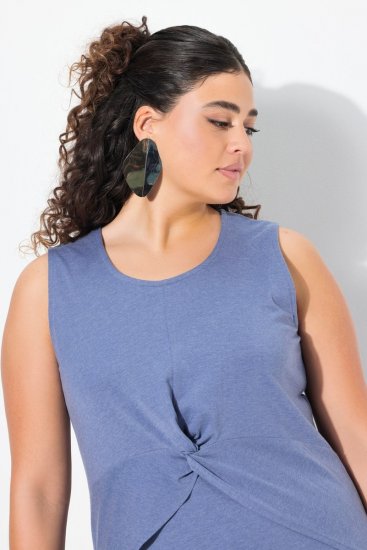 Ulla Popken 837874 Vestido de jersey sem mangas Azul - Vestidos em jersey - 