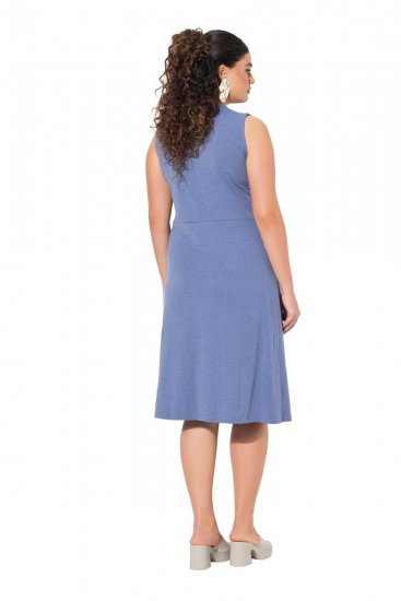 Ulla Popken 837874 Vestido de jersey sem mangas Azul - Vestidos em jersey - 