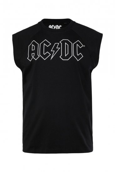 JP1880 AC/DC Classic Logo Band Tank Top Black - T-shirts - T-shirts Homem Tamanhos Grandes