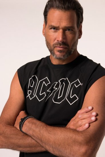 JP1880 AC/DC Classic Logo Band Tank Top Black - T-shirts - T-shirts Homem Tamanhos Grandes