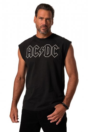 JP1880 AC/DC Classic Logo Band Tank Top Black - T-shirts - T-shirts Homem Tamanhos Grandes