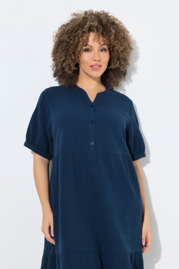 Ulla Popken 838567 Vestido de manga curta Multicolor - Vestidos midi - Vestidos Midi Tamanhos Grandes