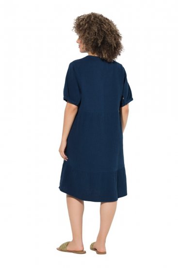 Ulla Popken 838567 Vestido de manga curta Multicolor - Vestidos midi - Vestidos Midi Tamanhos Grandes