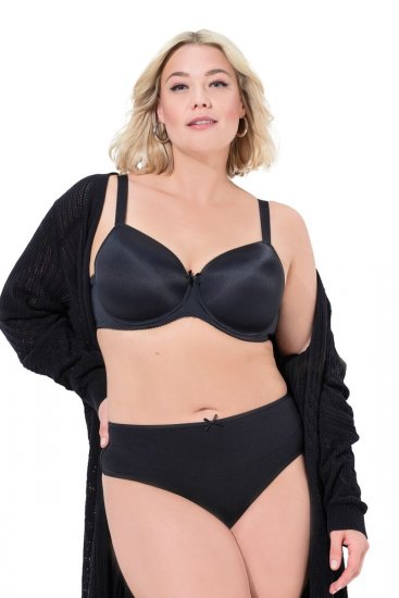 Ulla Popken 838637 Tangas pack de 3 Preto - Cuecas - 