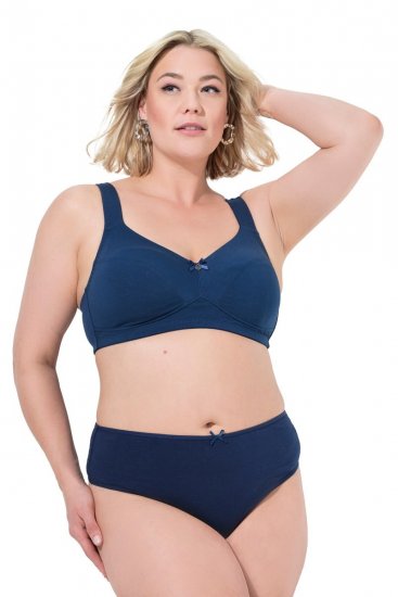 Ulla Popken 838637 Tangas pack de 3 Azul-marinho - Cuecas - 