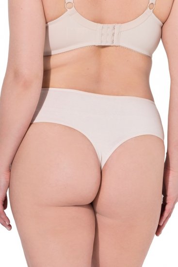 Ulla Popken 838637 Tangas pack de 3 Bege - Cuecas - 