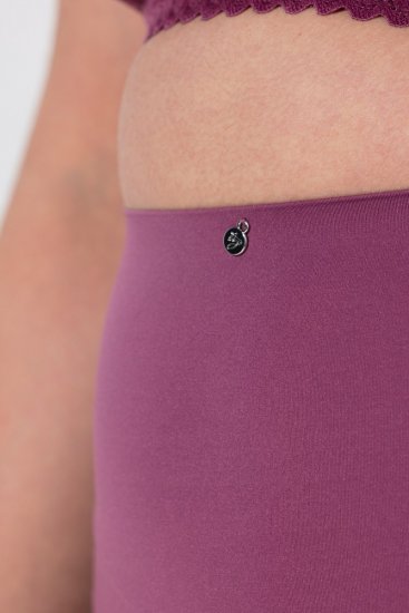 Ulla Popken 838675 Cuecas de cintura alta Roxo escuro - Cuecas - 