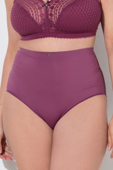 Ulla Popken 838675 Cuecas de cintura alta Roxo escuro - Cuecas - 