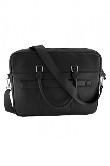 JP1880 838828 Mala para portátil em pele Preto - Malas - 