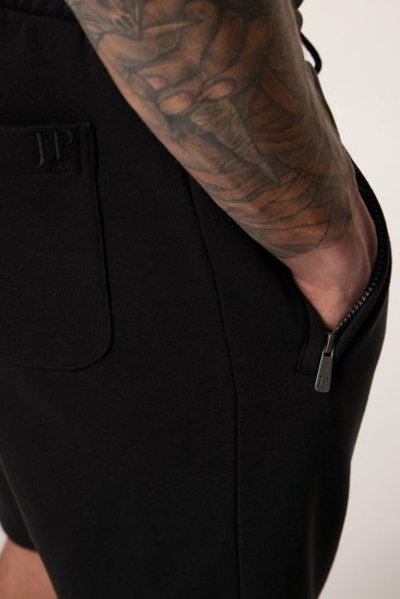 JP1880 Bermuda Sweatshorts Stomach Fit Black - Calças & calções de fato de treino - Calças de Fato de Treino Tamanhos Grandes 