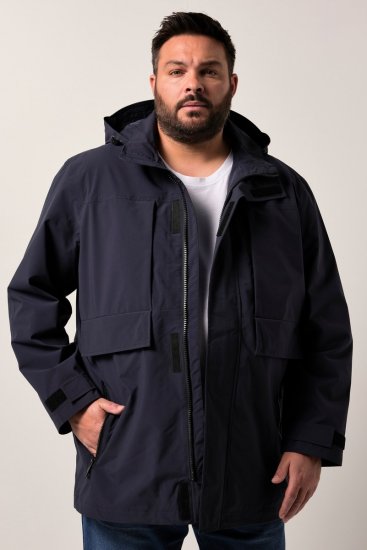 Men+ 215 Casaco de chuva com capuz Azul-marinho - Casacos - Casacos Homem Tamanhos Grandes