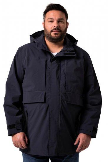 Men+ 215 Casaco de chuva com capuz Azul-marinho - Casacos - Casacos Homem Tamanhos Grandes
