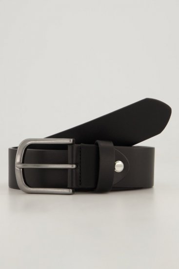 JP1880 839374 Cinto em imitação de pele com fivela de metal Preto - Acessórios - Acessórios para Homem