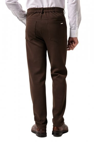 JP1880 New York Flexnamic Calças em jersey com cinco bolsos Castanho escuro - Fatos - Fatos de Homem Tamanhos Grandes