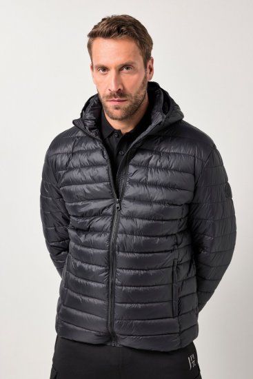 Jay-Pi Jacket Lightly Quilted Warm Black - Casacos - Casacos Homem Tamanhos Grandes