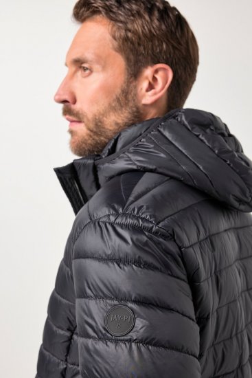 Jay-Pi Jacket Lightly Quilted Warm Black - Casacos - Casacos Homem Tamanhos Grandes