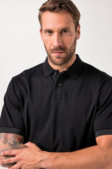 JAY-PI FLEXNAMIC® Poloshirt Black - Pólos - Pólos Tamanhos Grandes Homem