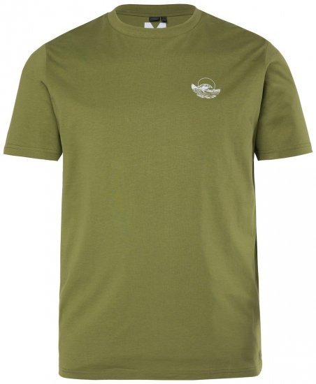 Men+ 682 T-shirt Onda Verde caqui - T-shirts - T-shirts Homem Tamanhos Grandes